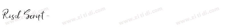Risol Script字体转换